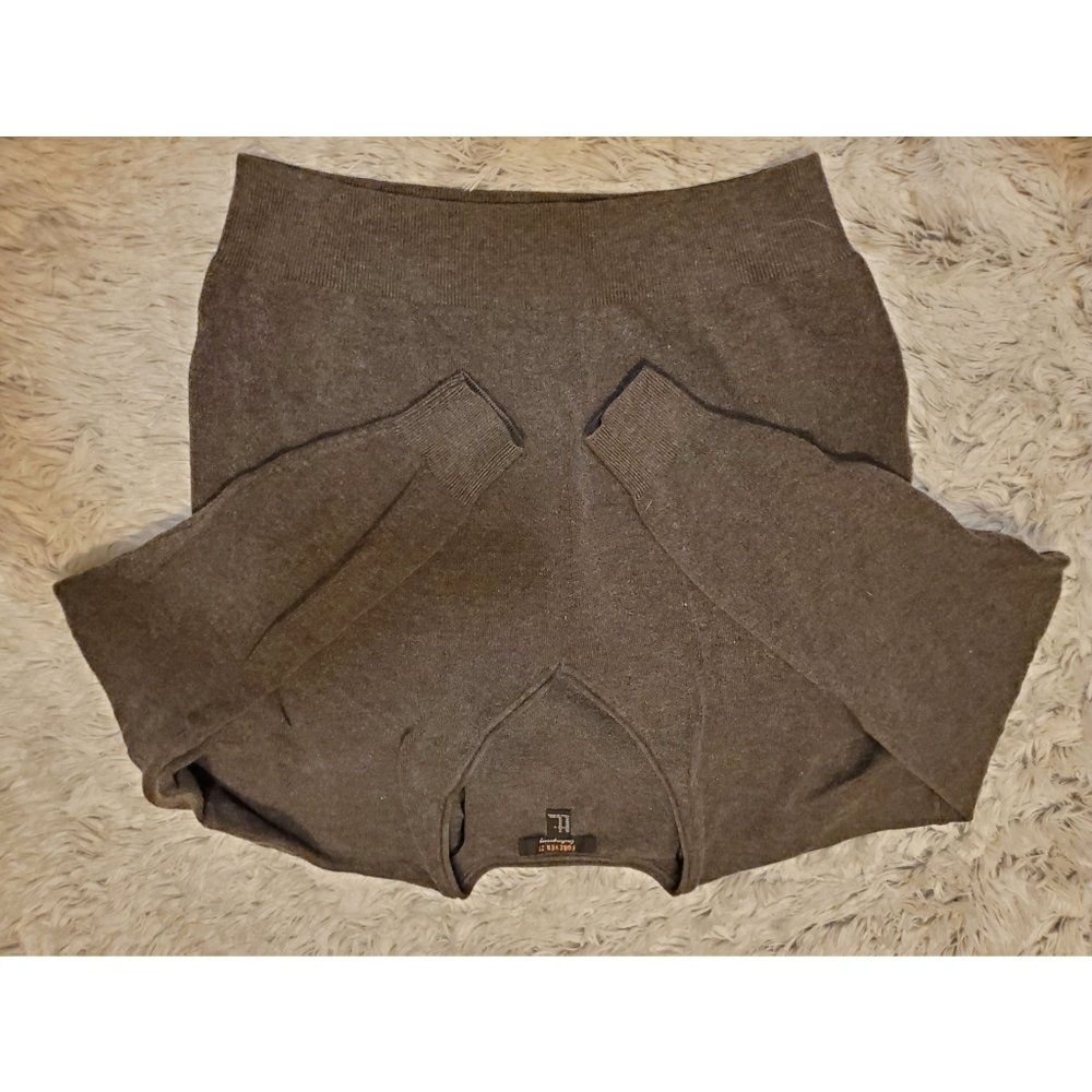 Gray cropped sweater